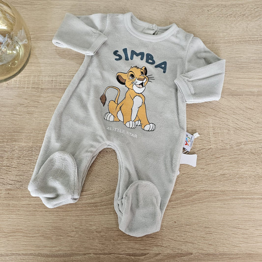 Simba Grey - velvet overall