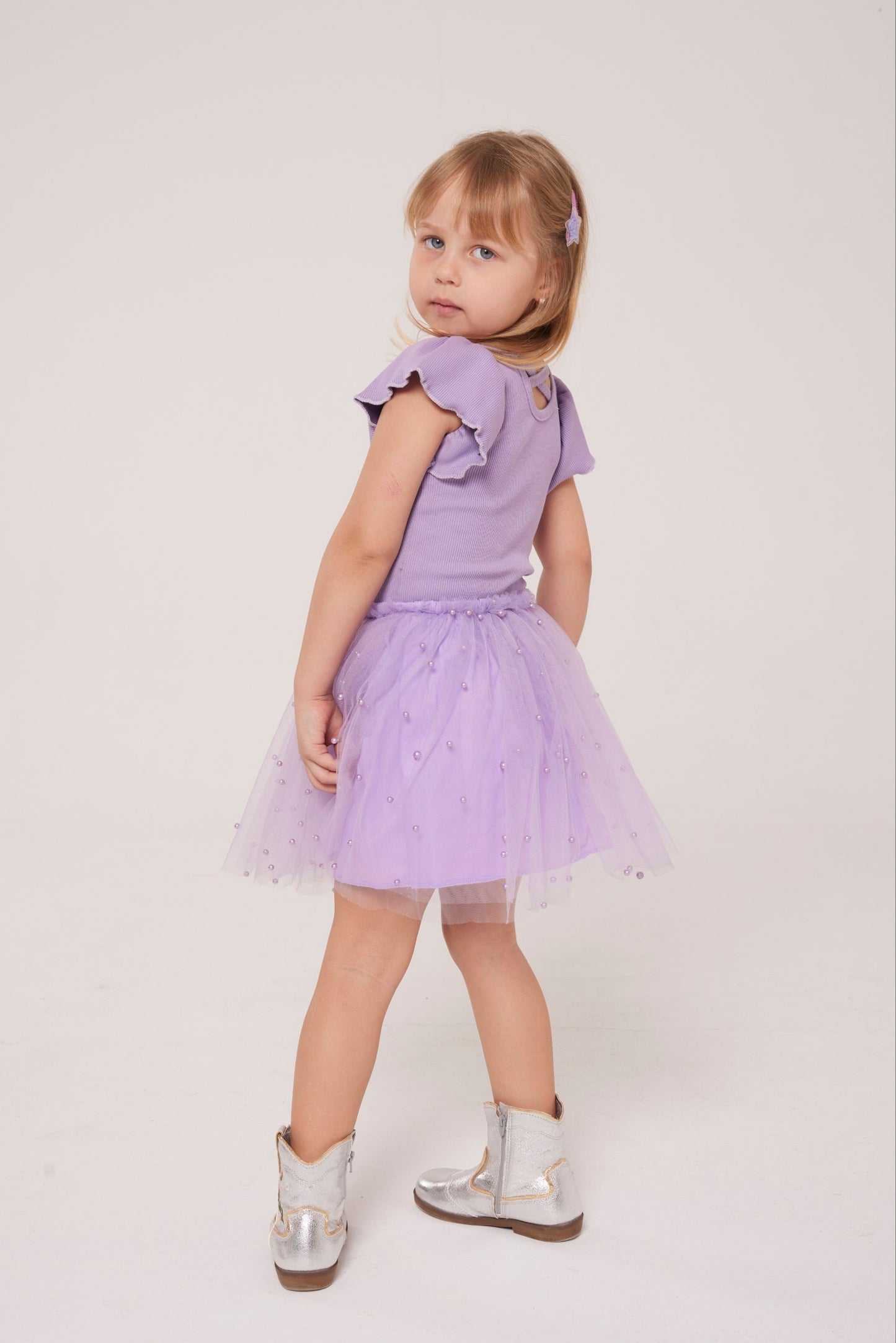 Loulou purple set - top & skirt