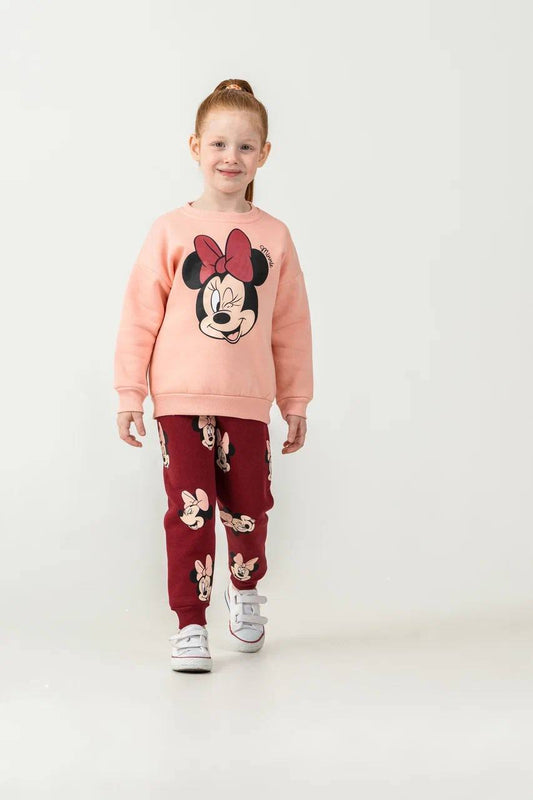 Minnie bordeaux- fleece set