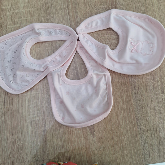 Rabit bibs pink