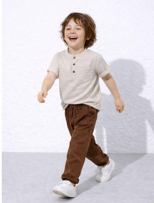 Linen set -Brown