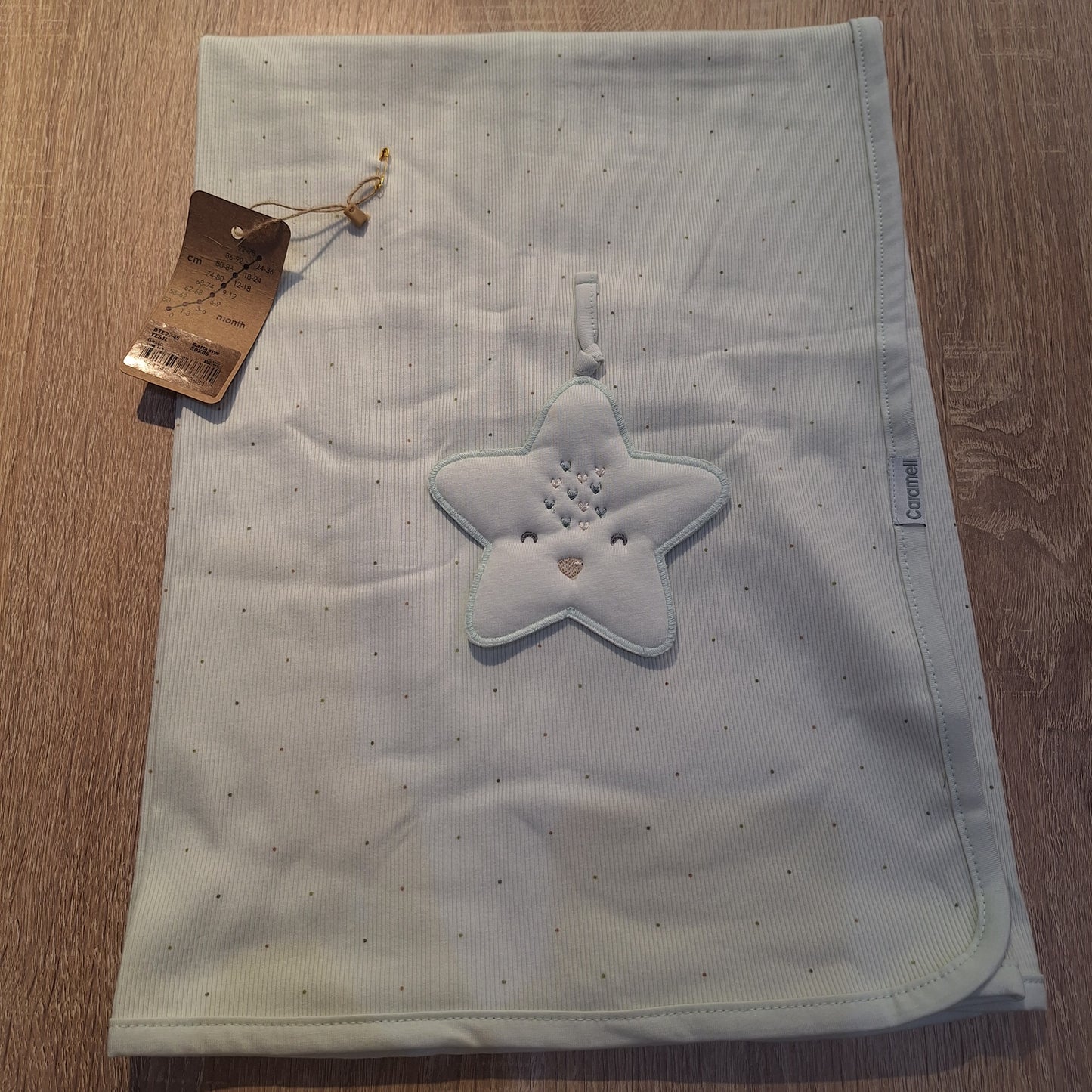 Blanket cotton big star caramell