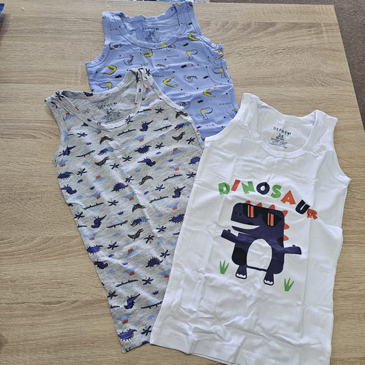Dino baby flannel 3 per pack  - cotton