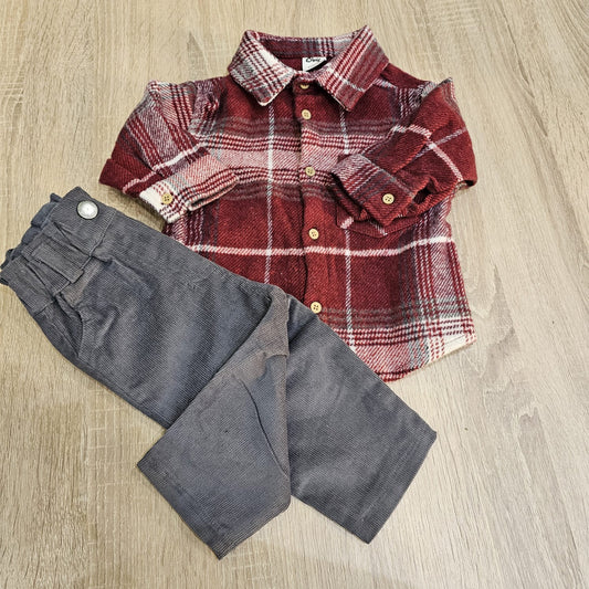 Tshirt & velvet pant