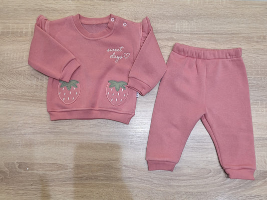 Sweet days pink  flecce set