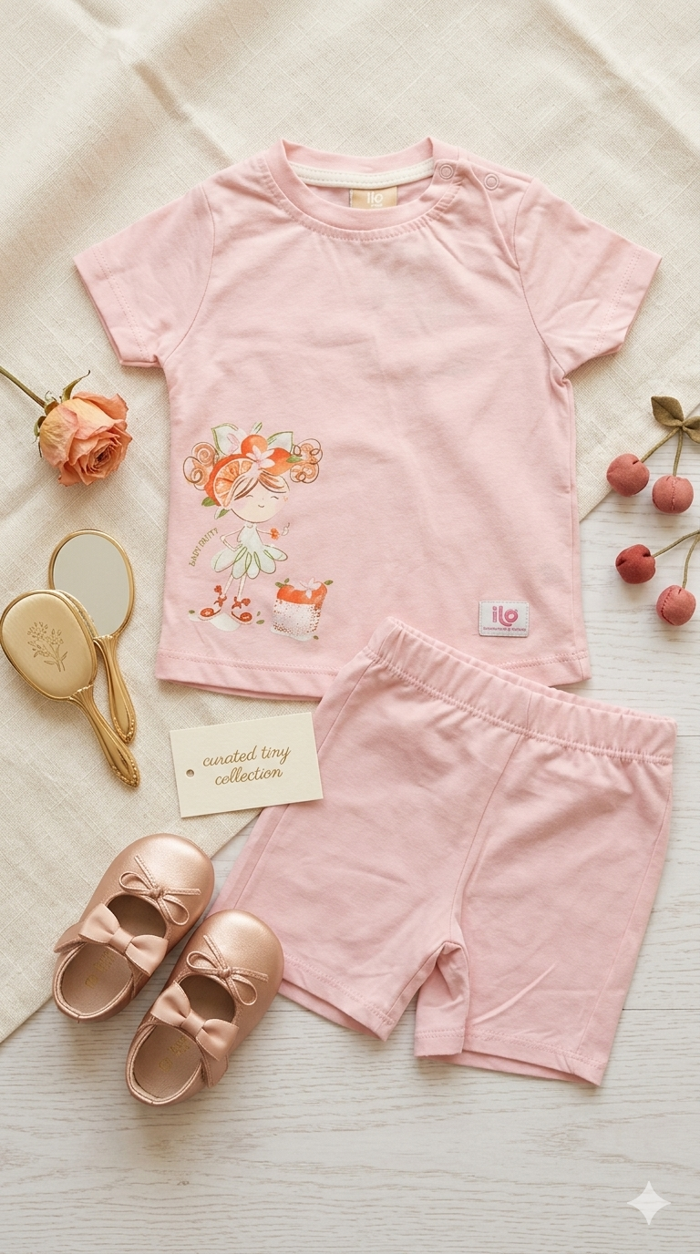 Girl pink - Cotton Set