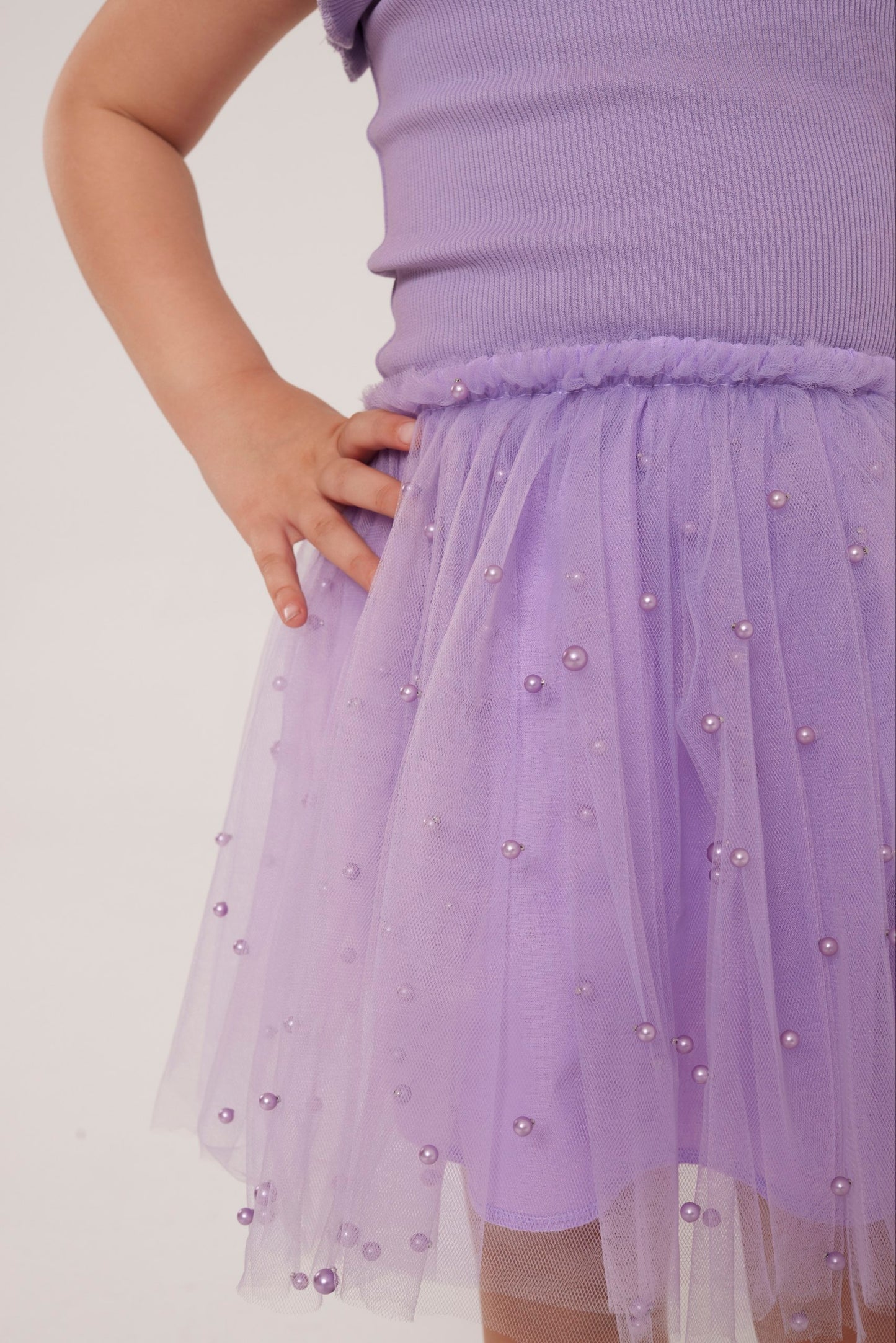 Loulou purple set - top & skirt