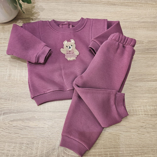Purple fleece set