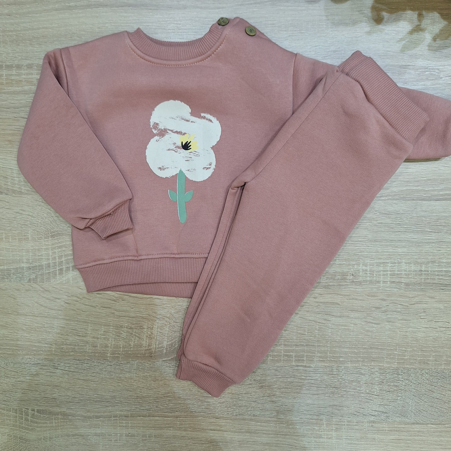 Tulip saumon - Fleece set