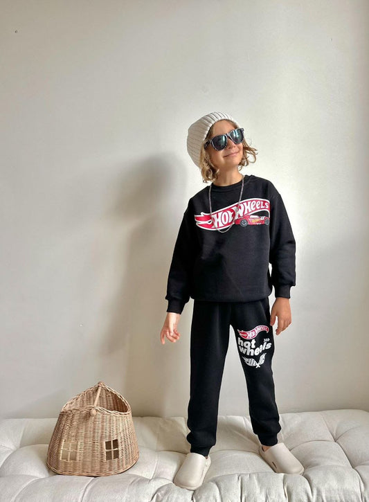 Hot wheels black  - Fleece set