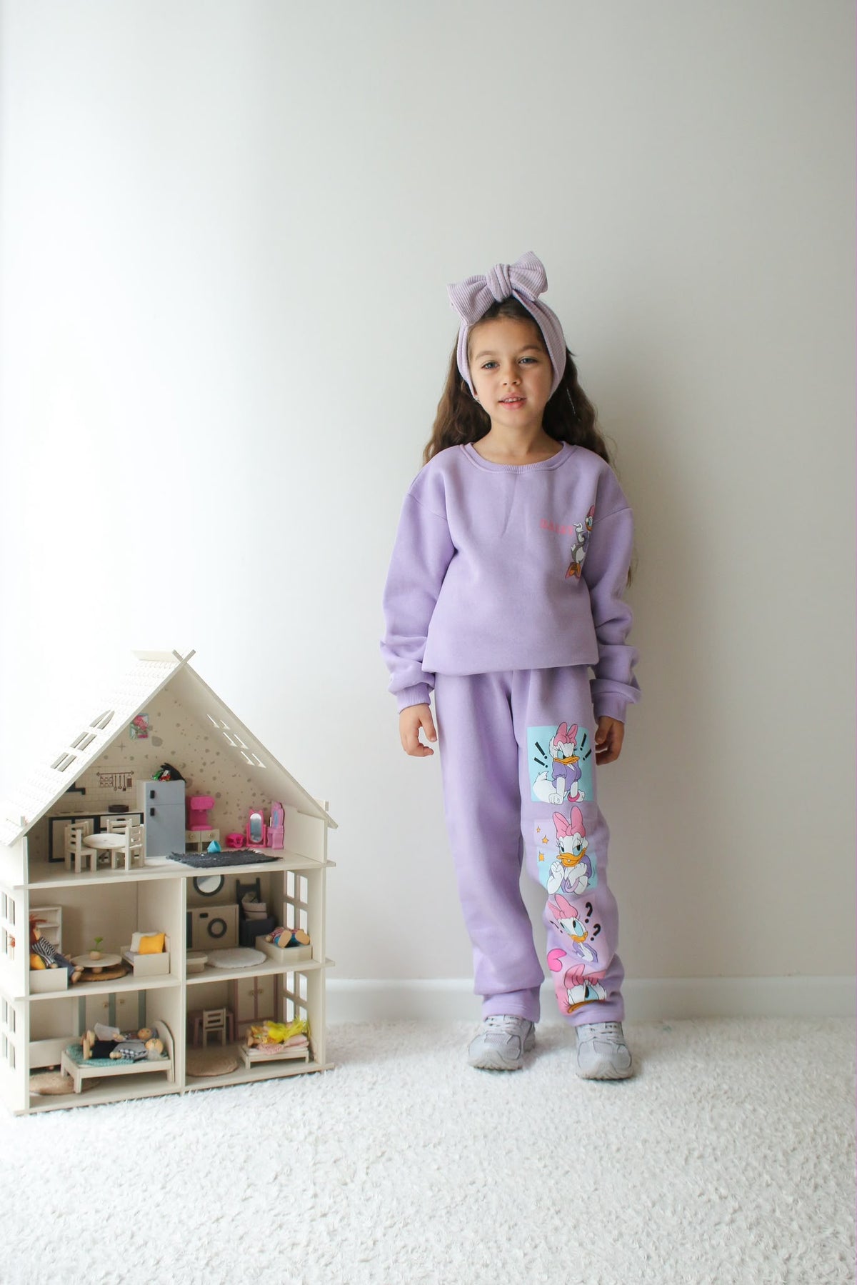 Daisy purple fleece jeliboom