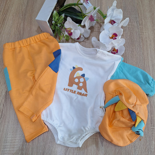 Set orange little roar
