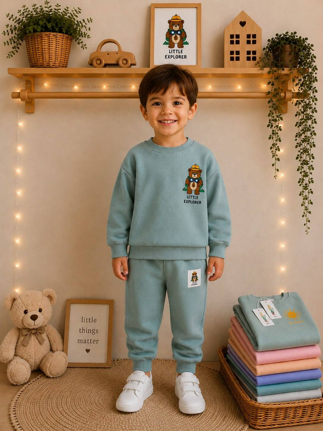 Little explorer Aqua - Cotton Set