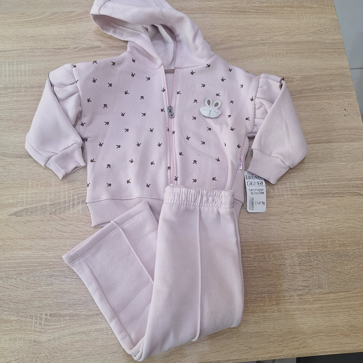 Rabit fleece pink