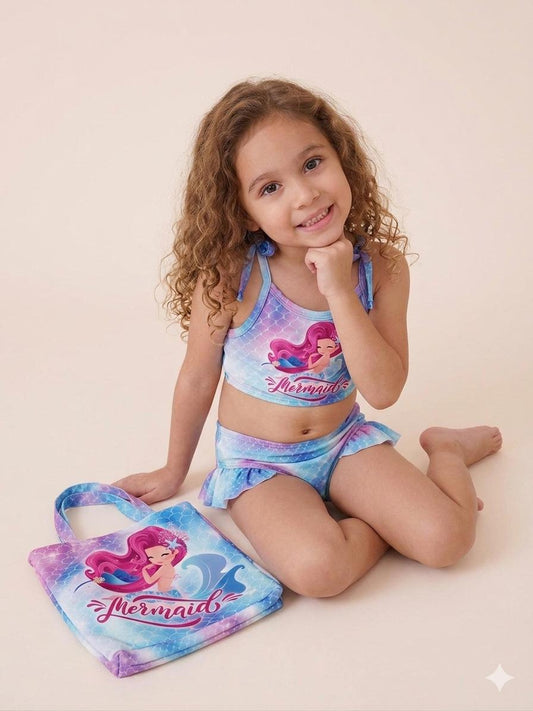 Mermaid swimsuit - 3 pieces set