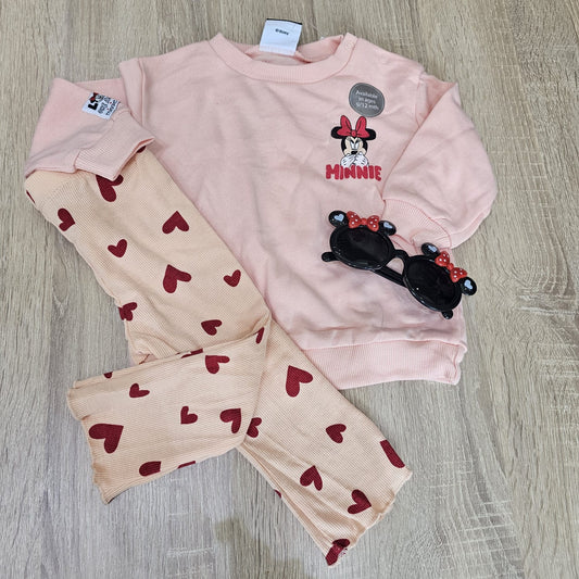 Minnie pink set cotton