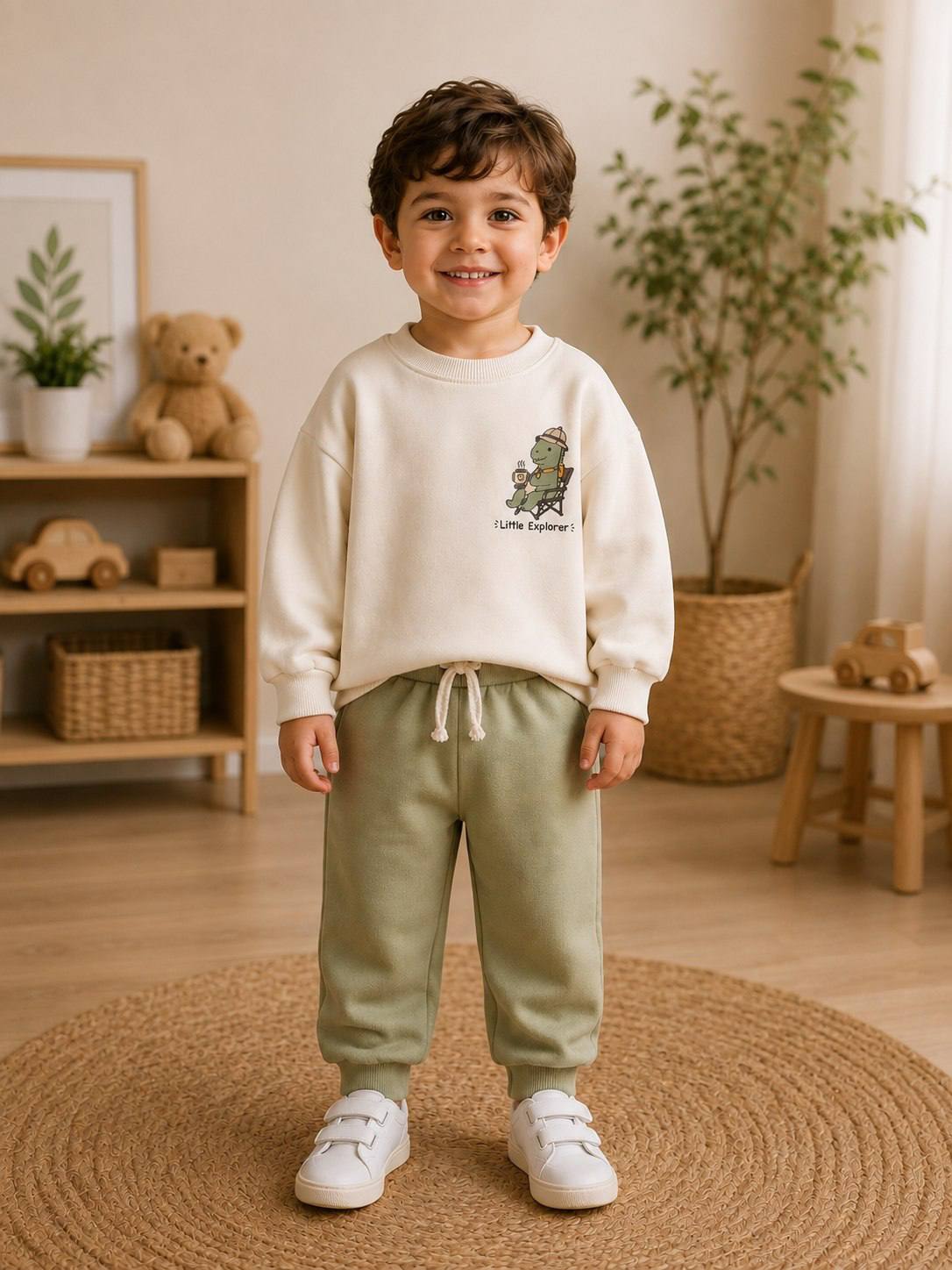 Dino light Green - Cotton Set