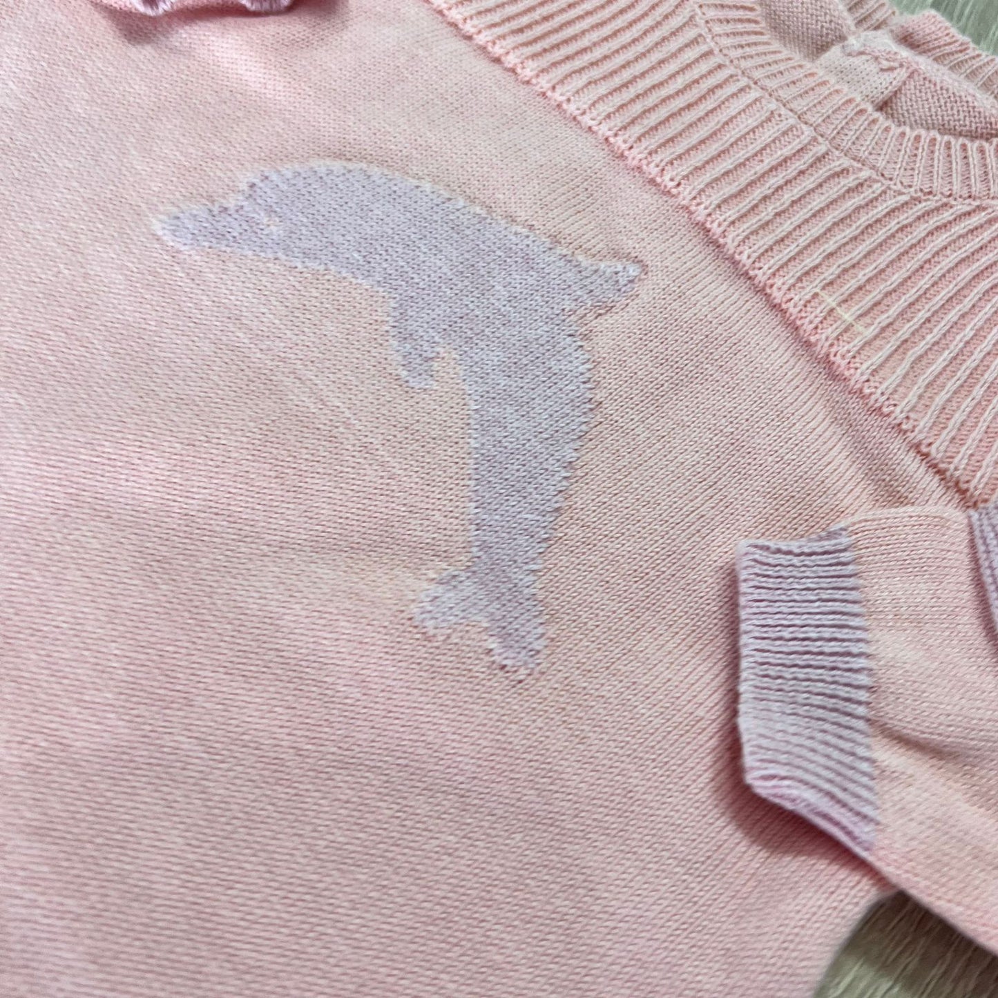 Baleine overall- light pink wool