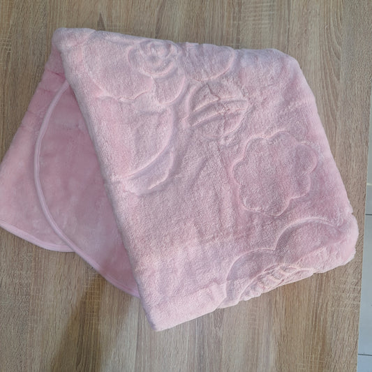 Flowers pink blancket