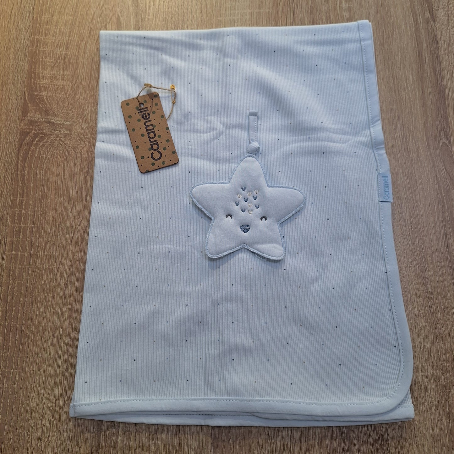 Blanket cotton big star caramell