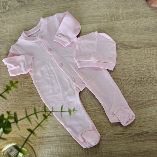Classic pink overall& hat