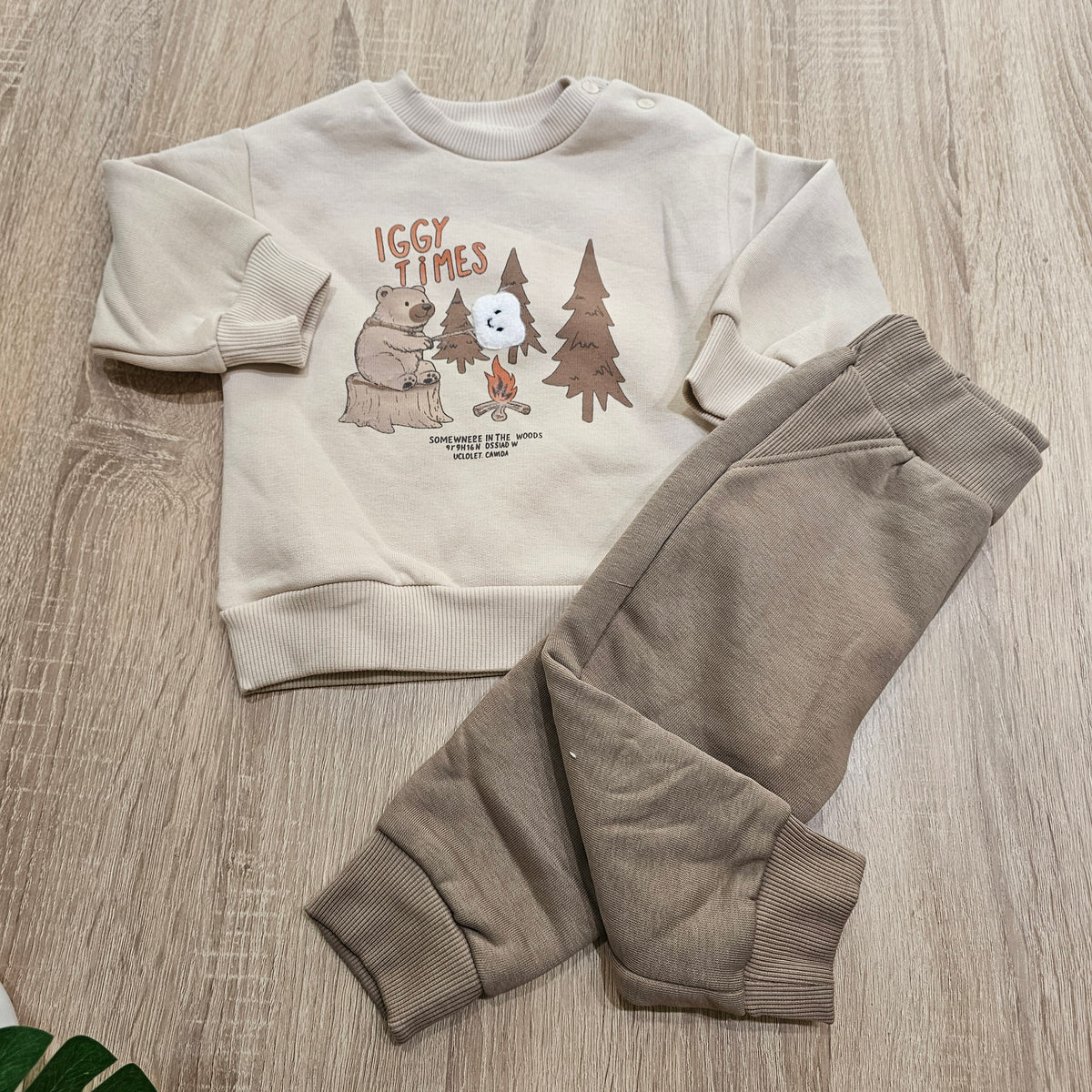 Times brown - Iggy Fleece set