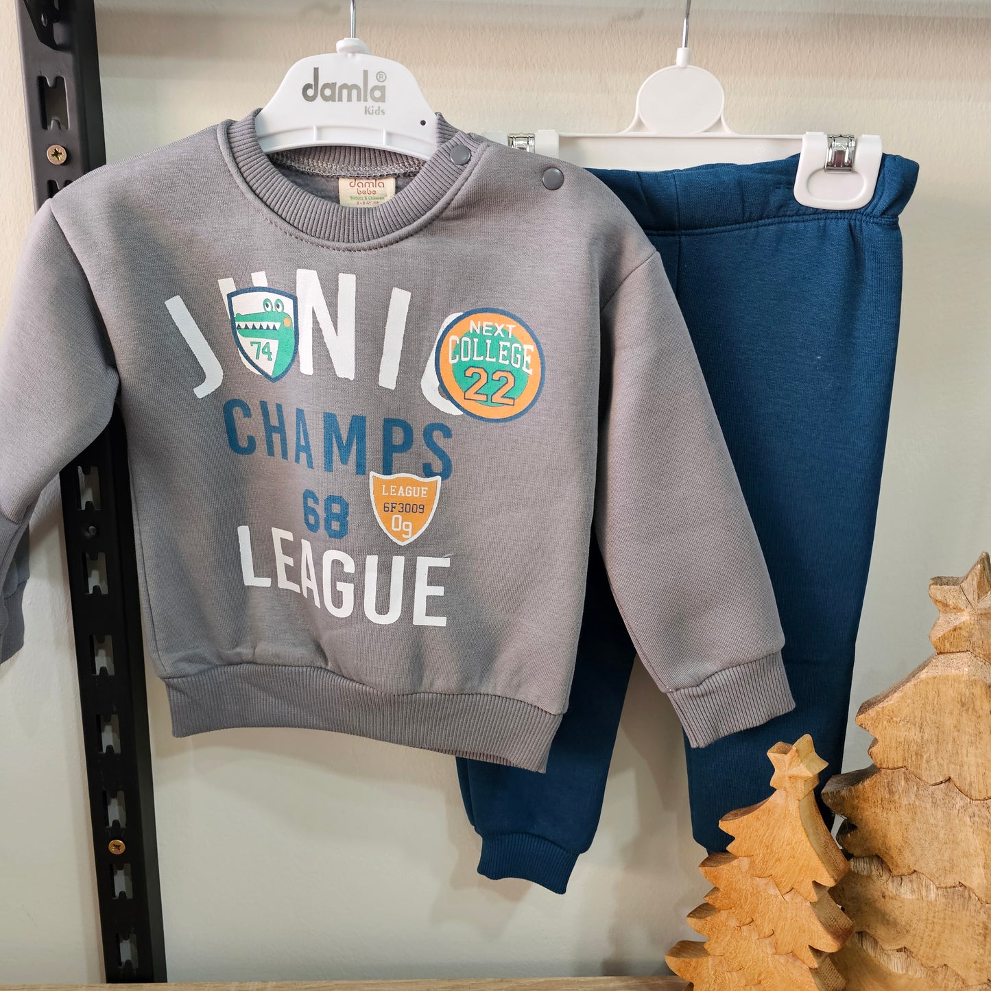 Damla blue - fleece set