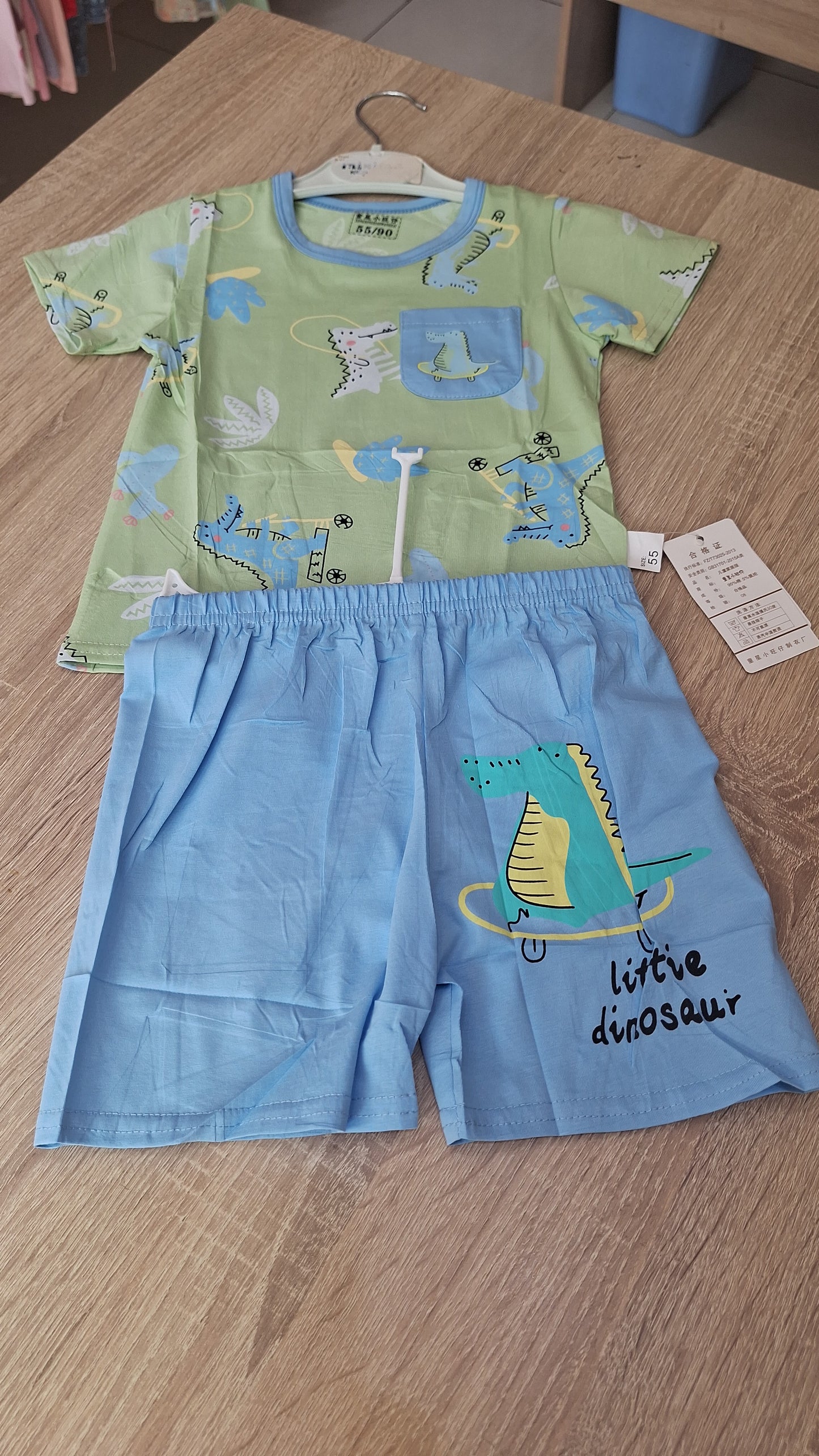 Croco.green blue pyj