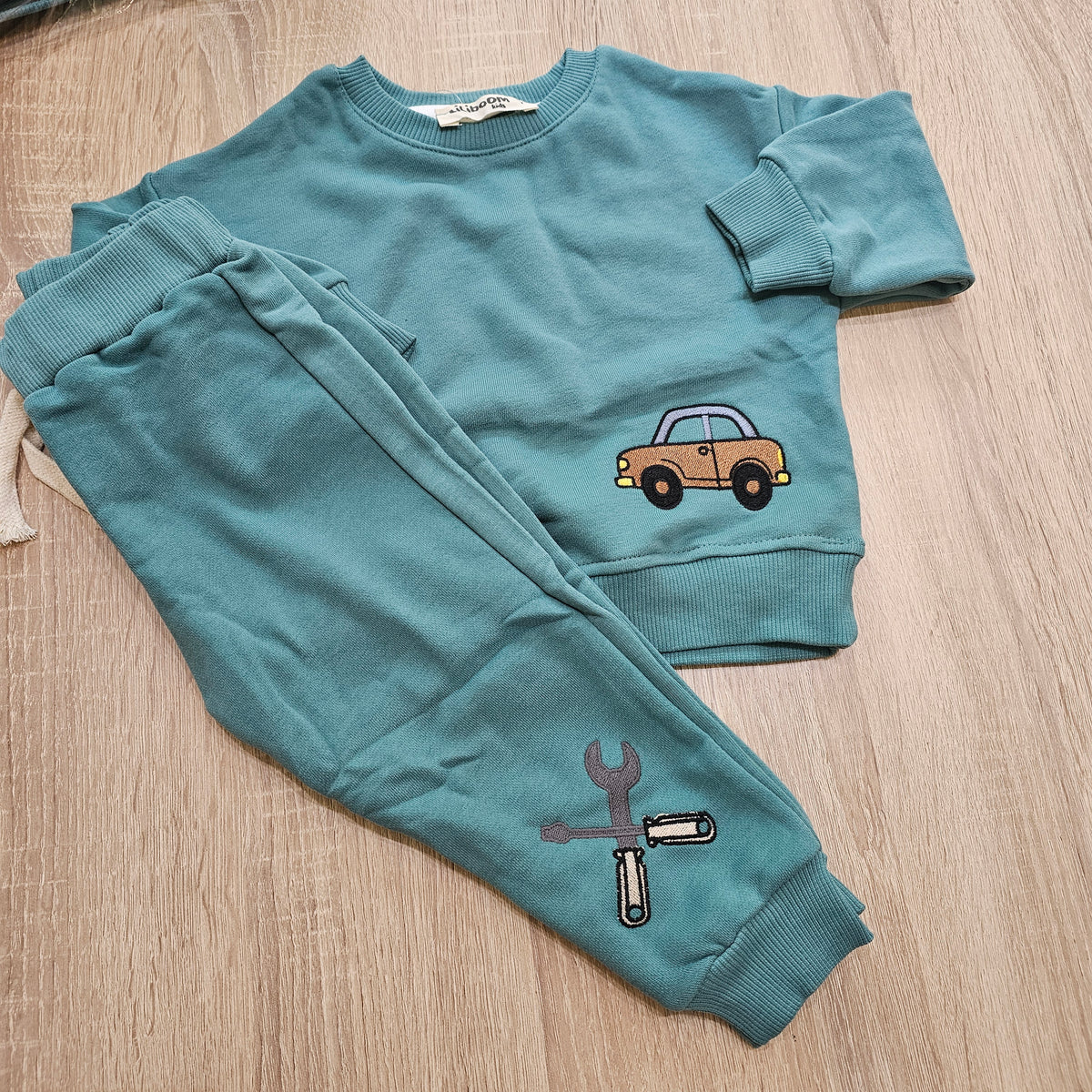 Car Green  - Cotton Set