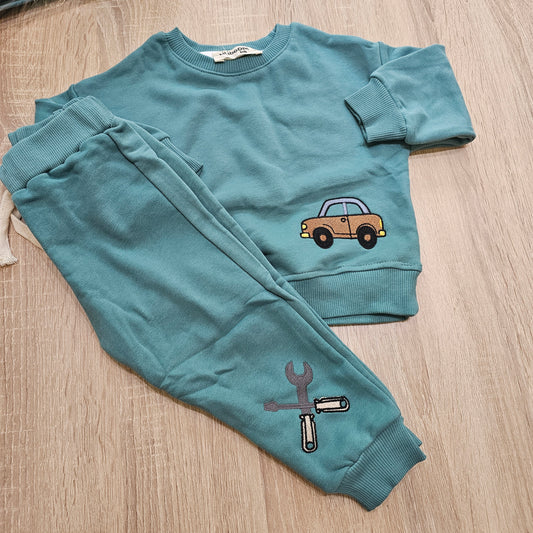 Car Green  - Cotton Set