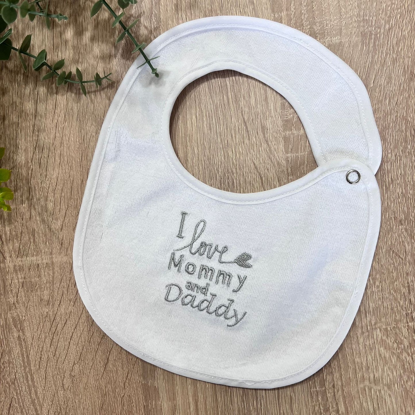 Bibs white printed