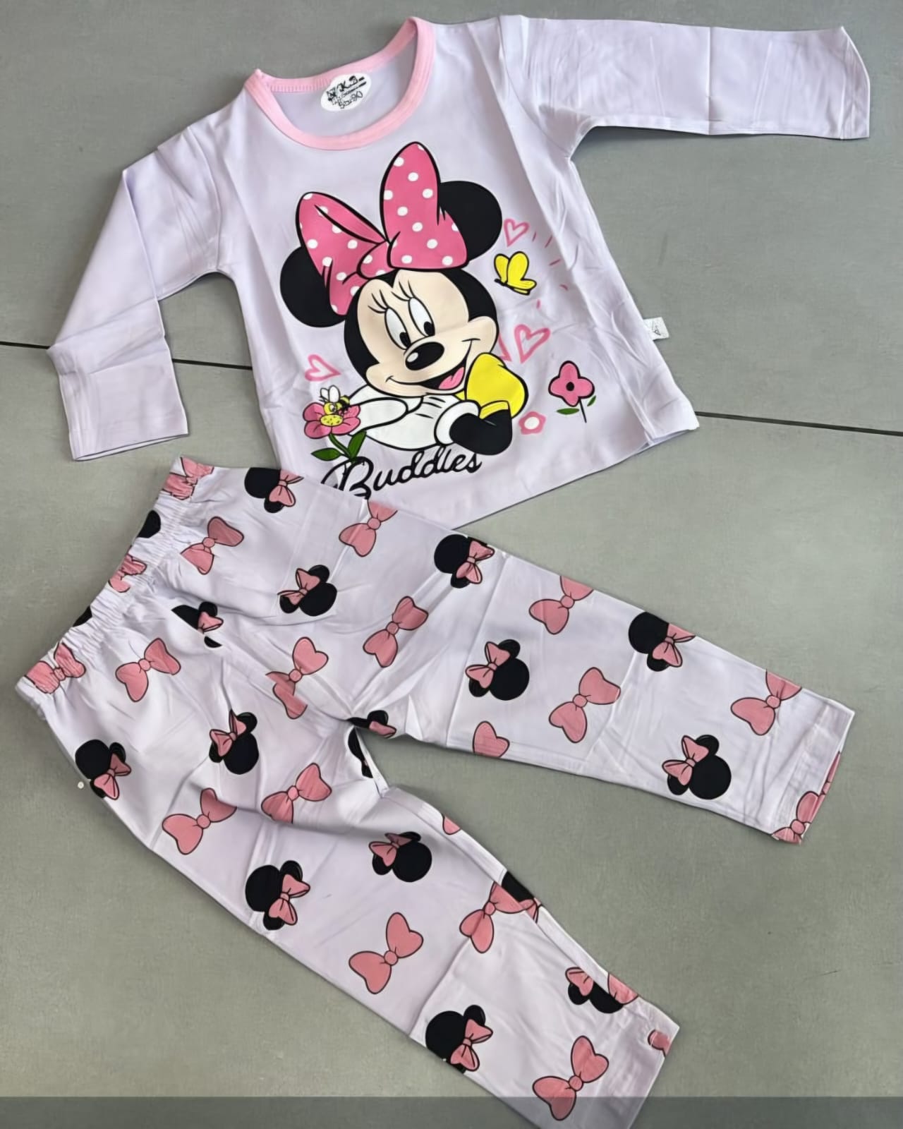 Minnie mouse pajames pink
