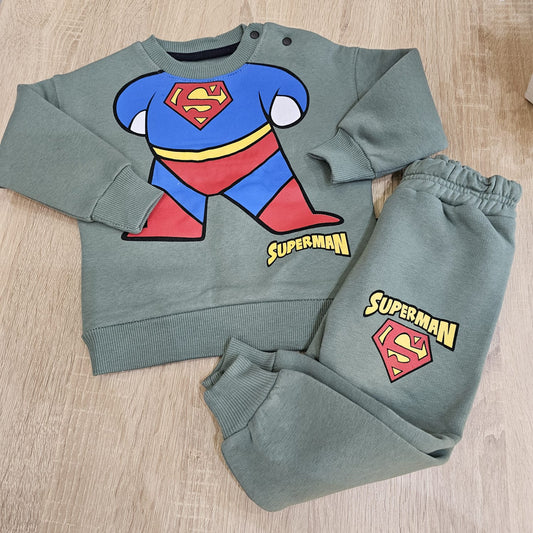 Super man set fleccee