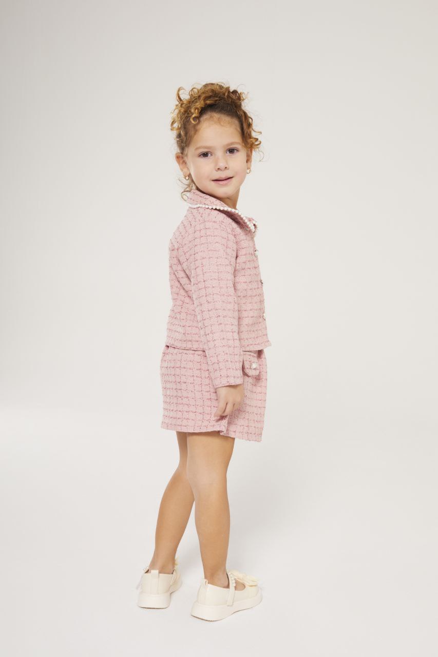 Tweed pink set - blazer & skirt