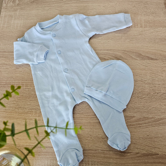 Classic blue overall& hat