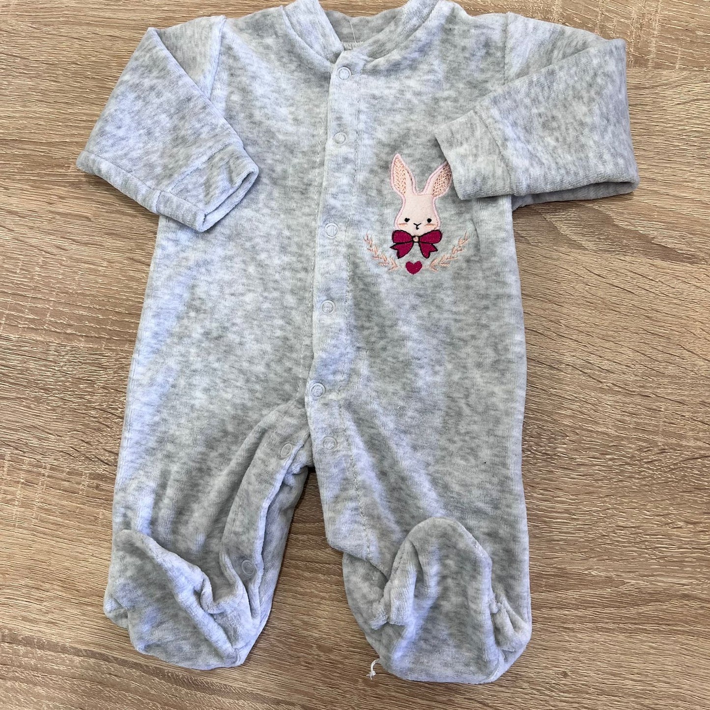 Rabbit grey  - overall velvet