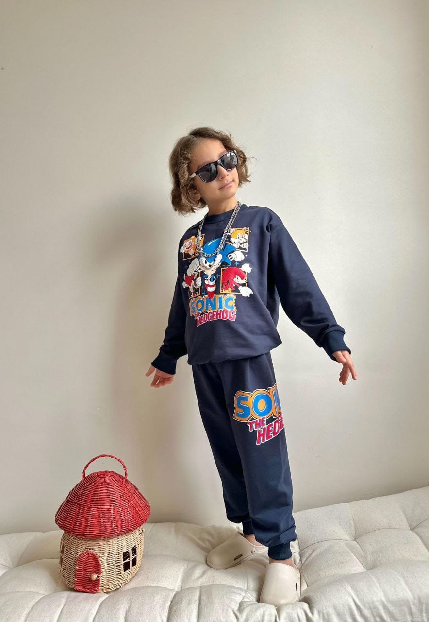 Navy set cotton sonic