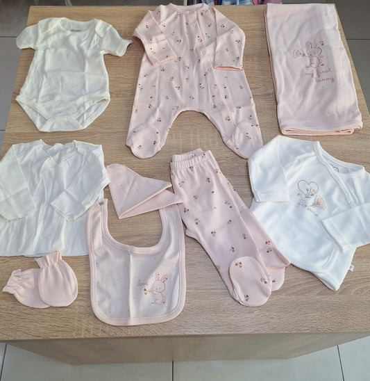 Hospital set pink love flowers 10 pieces _ caramell