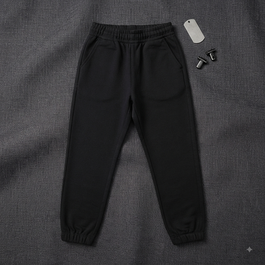 SweatPant P- Black cotton - ALG