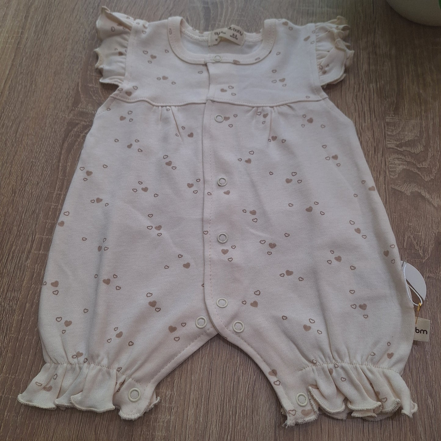 Romper nude hearts