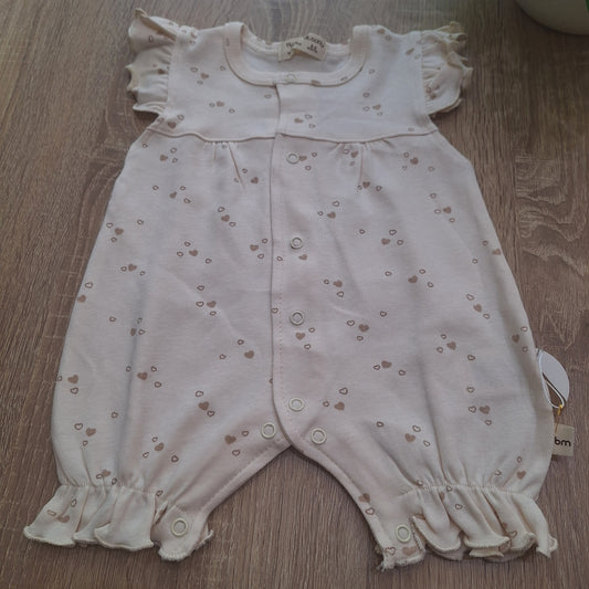 Romper nude hearts
