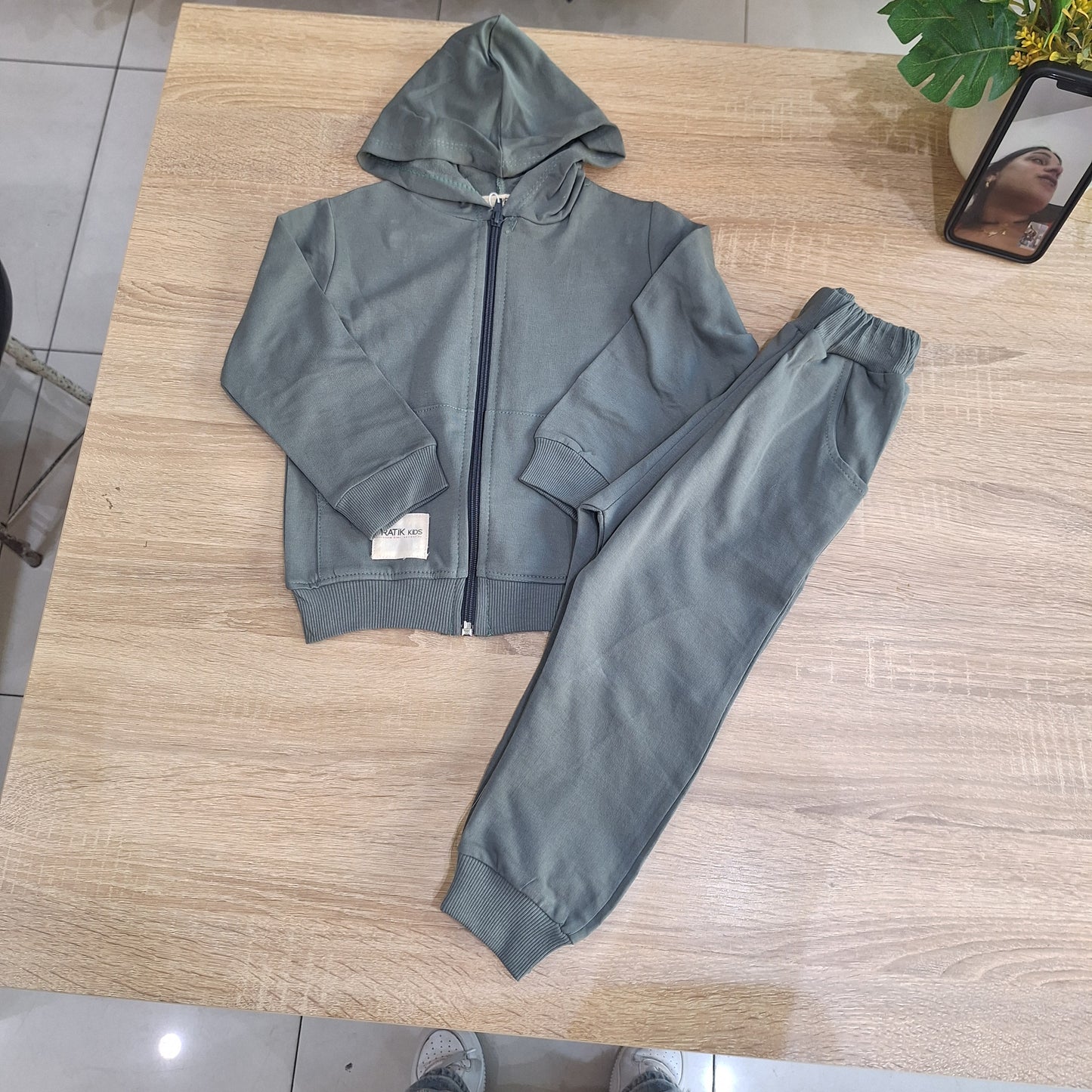 Cotton set green  pratik