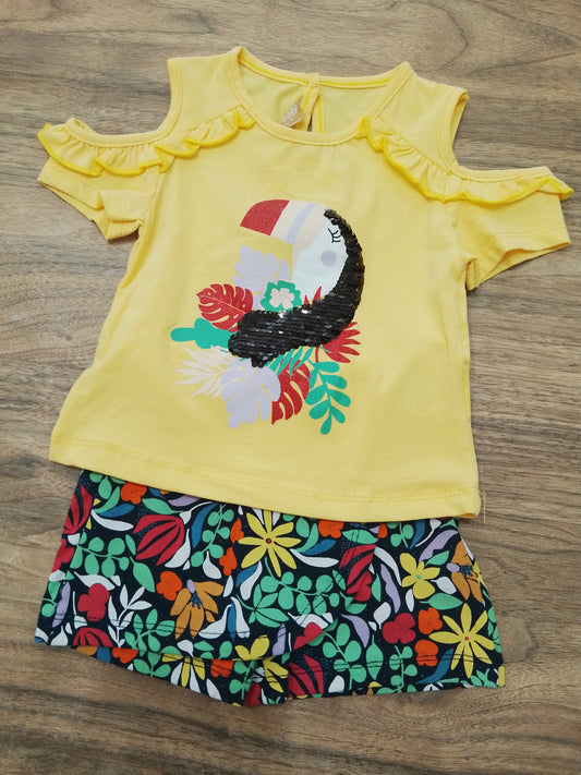 Yellow set  - skort + top