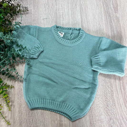 Wool tob green