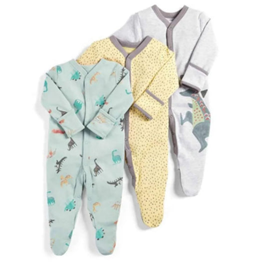 Dino 3 pieces- cotton overalls