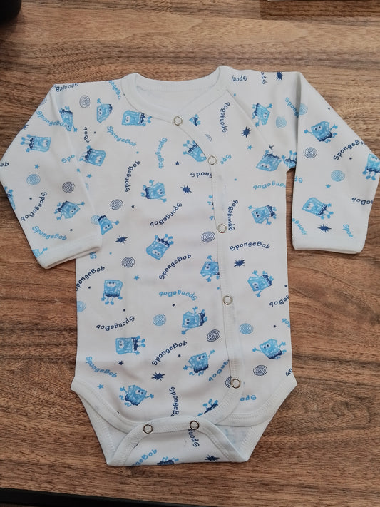 Body long sleeve cotton sponge bob