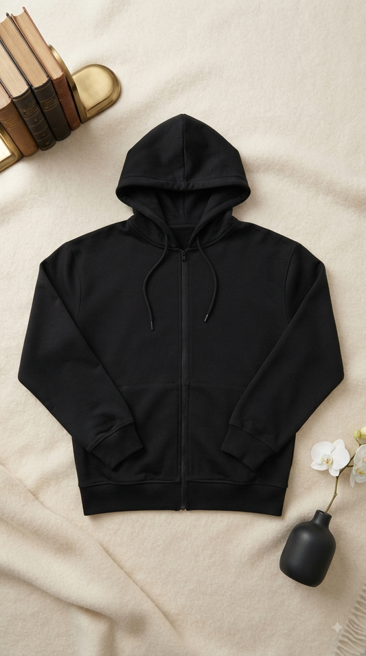 Jacket black cotton ALG