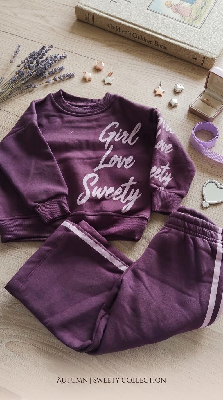 sweety violet-  FLEECE SET
