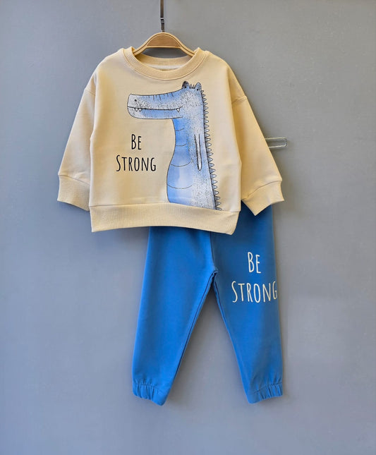 Be strong blue    - cotton