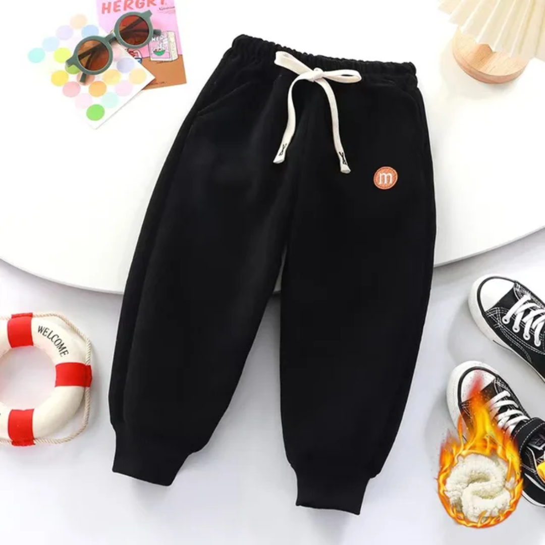 Velvet Pant Black- fleece inside
